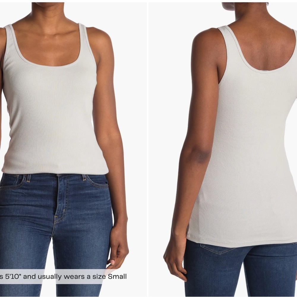 James Perse ribbed knit tank size 2 medium SALT